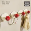 Suction Cup Spherical Hook (Milk White and Red) *4
