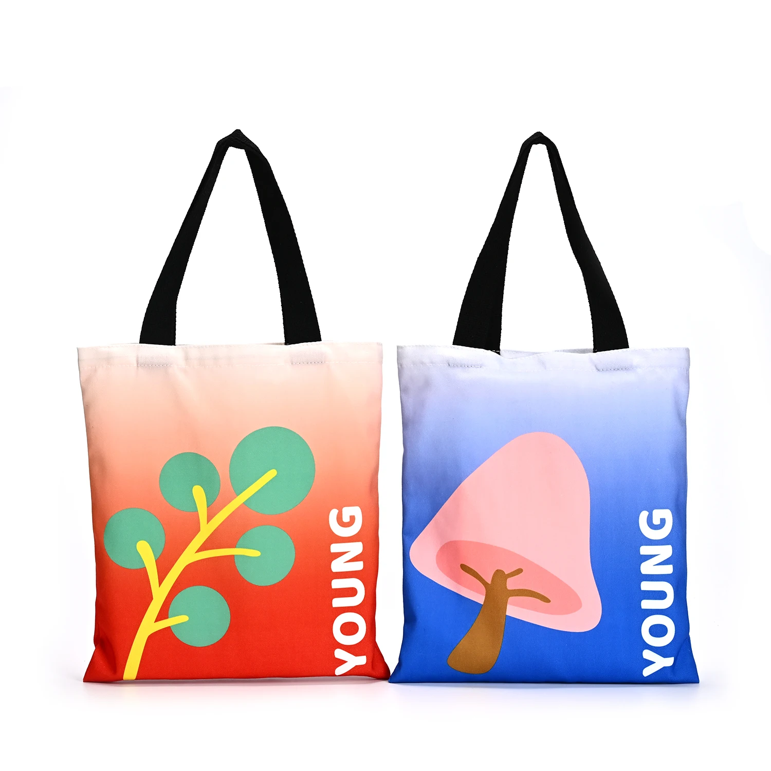 Custom Printed Logo Biodegradable Picnic Storage Beach Tote Bag Personalized Organic Cotton Canvas Shopping Bag supplier