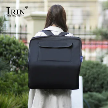 IRIN Instrument Accordion Bag with Cotton Backpack 48-120 Bass Accordion Set Instrument Storage Bag