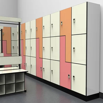 Staff Locker Box Storage School hpl locker shelf Cabinet changing room Storage Lockers