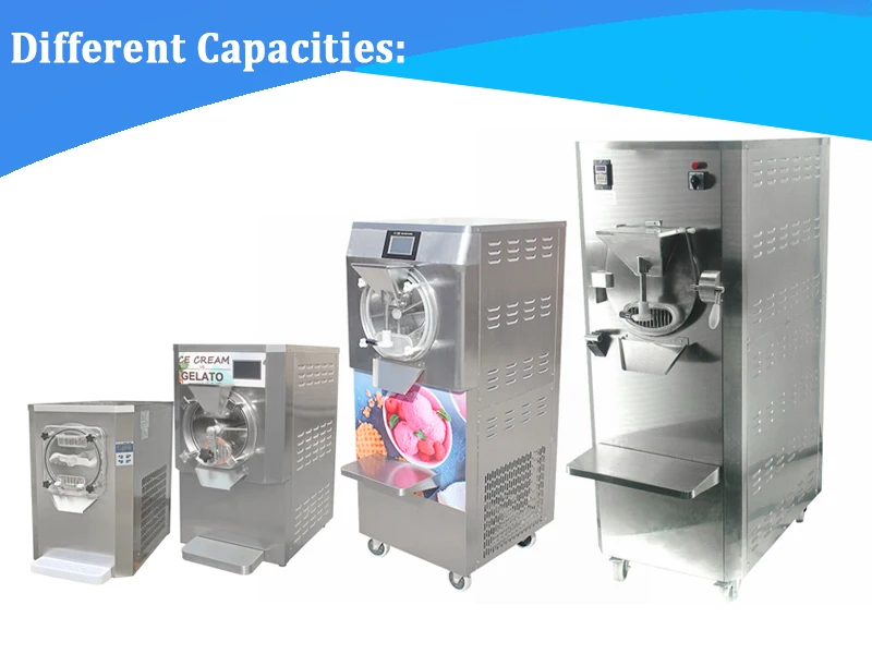 Maquina De Helados New 50hz 134kgs Weight Ce Approved Gelato Hard Ice