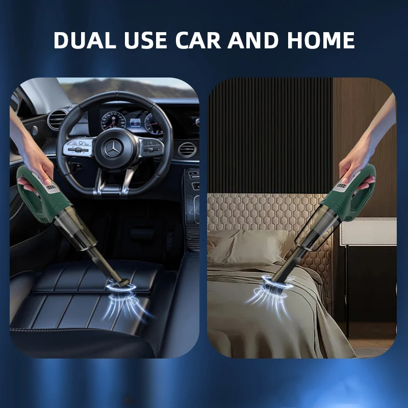 PCMOS Rechargeable Mini Portable Handheld Vacuum Cleaner Strong Suction ABS Dry Cleaning for Cars Cordless Mini Vacuum Portable - view 6
