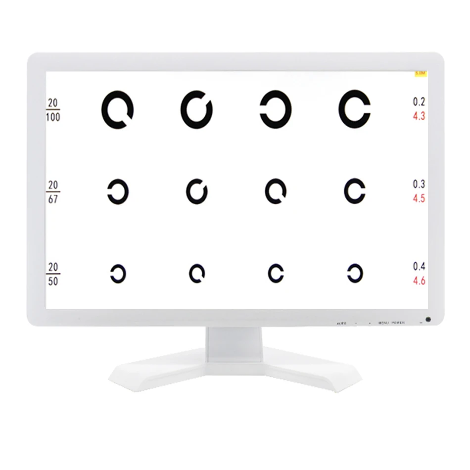 Screen Vision Chart Panel Led Visual Acuity Testing Chart 19 Inch Eye Vision Ophthalmic LCD Optical Tester Monitor