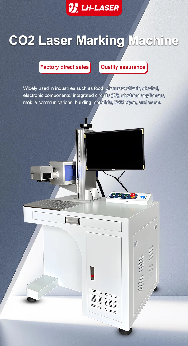 50W/100W CO2 Laser Marking Machine, Portable Galvo Engraver for Wood Acrylic Leather Plastic Credit Card Phone Case Glass Bottle