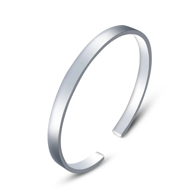 Wish Jewelry Punk Hip Hops Luxury S925 Sterling Silver Bangle