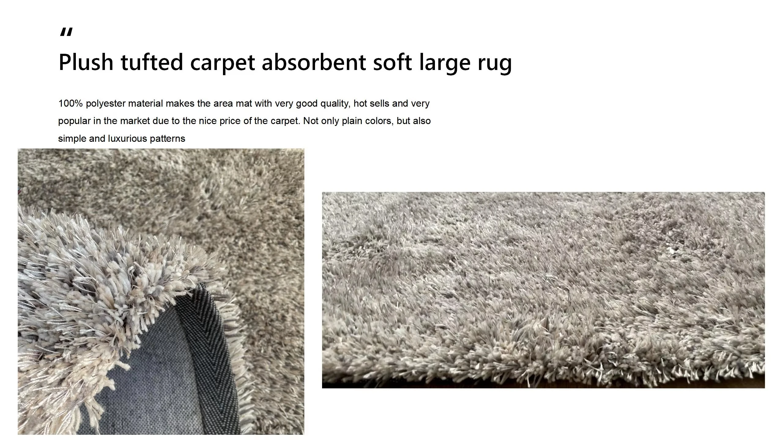 Akibaba Rug Wholesale Anti Slip Tufting Rug Soft Smooth Synthetic Plush Shaggy ...
