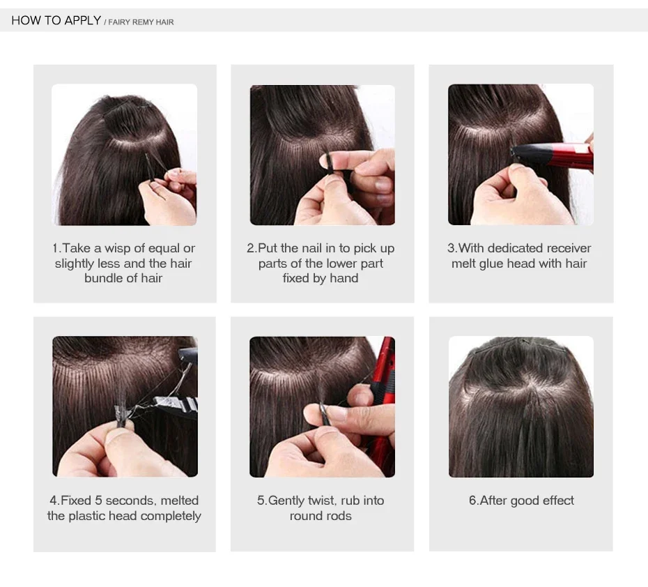 Kıvırcık Düz Uçlu Saç Uzantıları İnsan Saçı Fushion Remy Saç 30 İnç 300 Tel Brezilya Önceden Bağlı Uçlu Saç Uzantıları_voghion.com