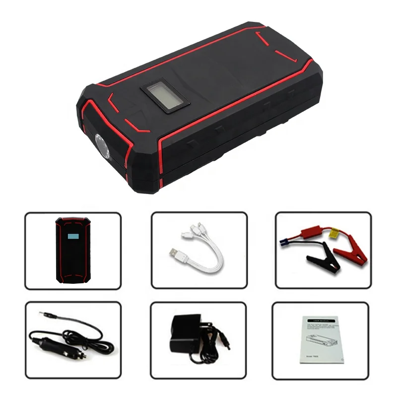 WireLess Charging 12V Auto Emergency Tools 12000Mah Multi Function Portable Car Jump Starter KC09
