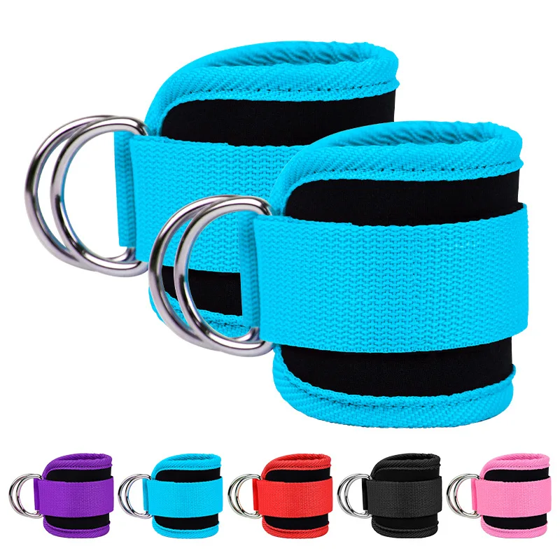 Neoprene Padded Weight Lifting Ankle Cuffs Dring Adjustable Ankle