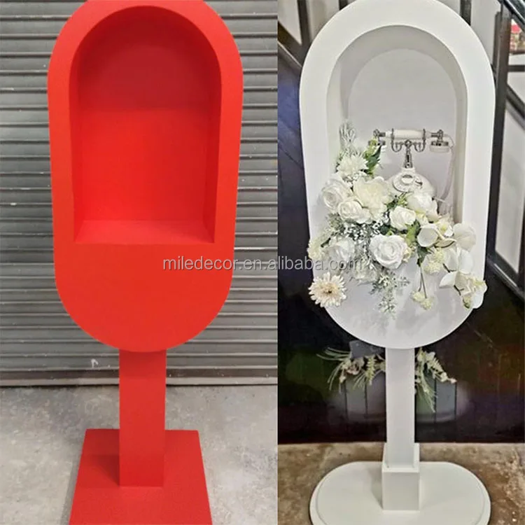 Recording Table for Leave a Message Wedding Decoration Telephone Booth  Audio Guestbook Stand