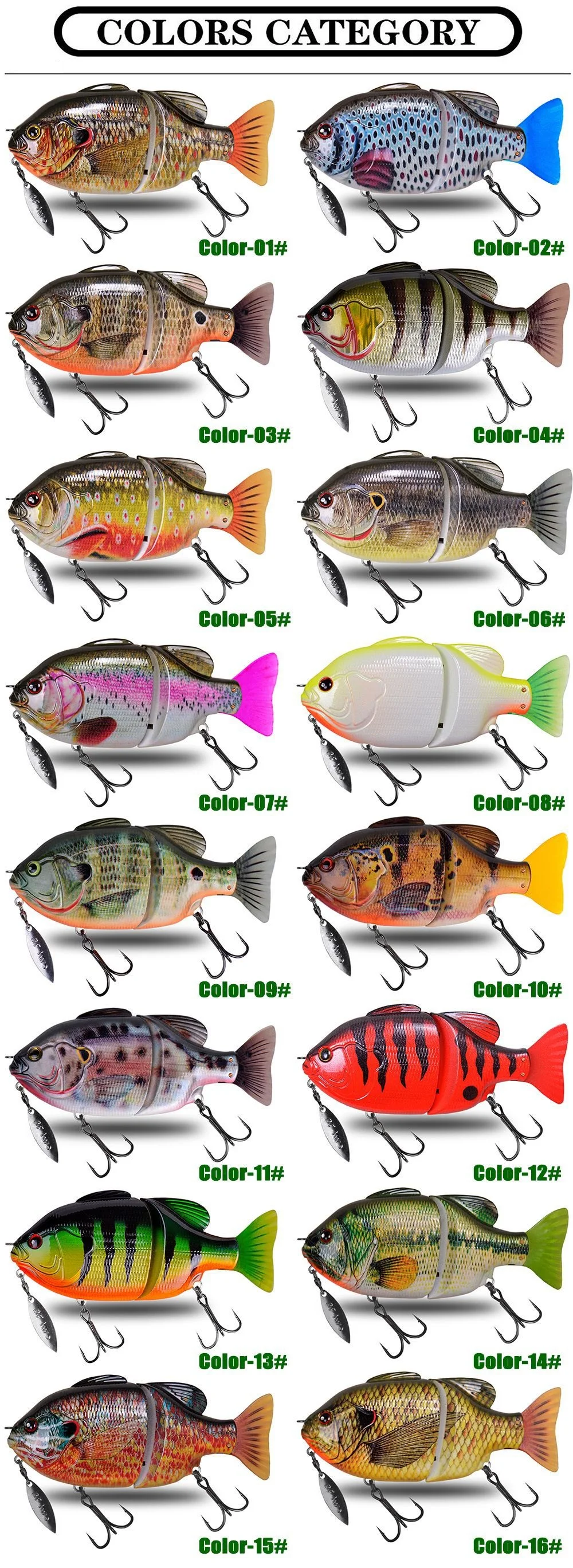 Lures Fishing Swimbait 50g 75g 2 Section Glide Baits Artificial Lure