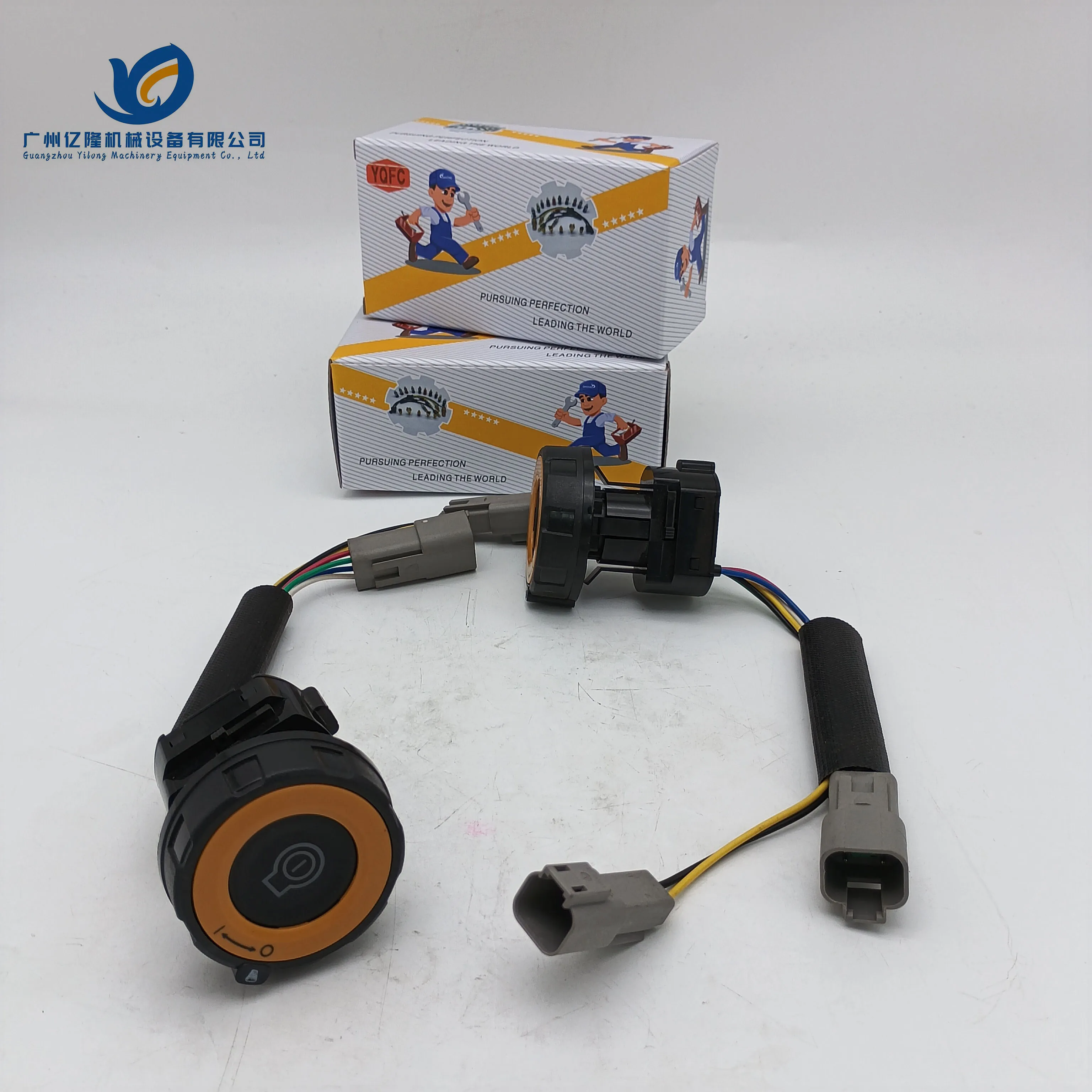 526-5710 306GC 305GC 320GC One-button Ignition Switch Panel 5265710 5243728 Dual Plug Assembly