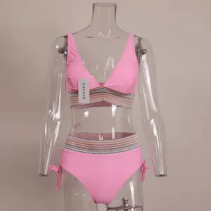 New XXTAXN Tankinis European and American Sexy High Elasticity Bikini Swimsuit