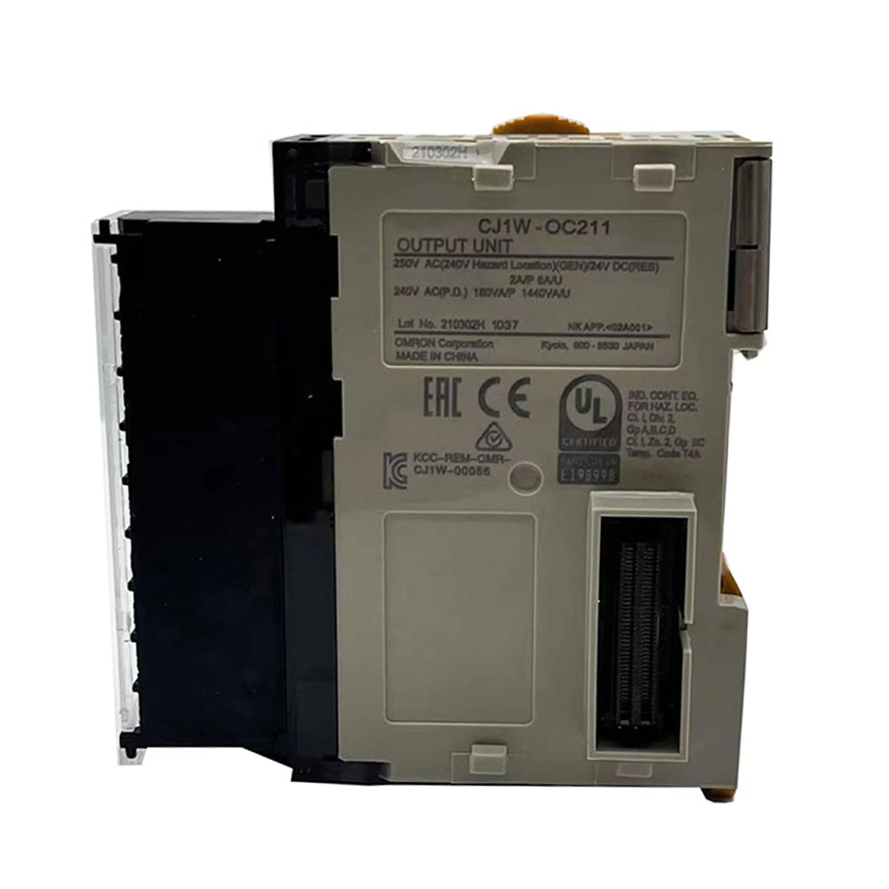 Uus originaalne CJ1W-OC211 Omroni CJ1W-seeria PLC releelüliti väljundmoodul, mida kasutatakse signaalide lülitamiseks ja väliste tegurite juhtimiseks tööstuslikus automaatikas.