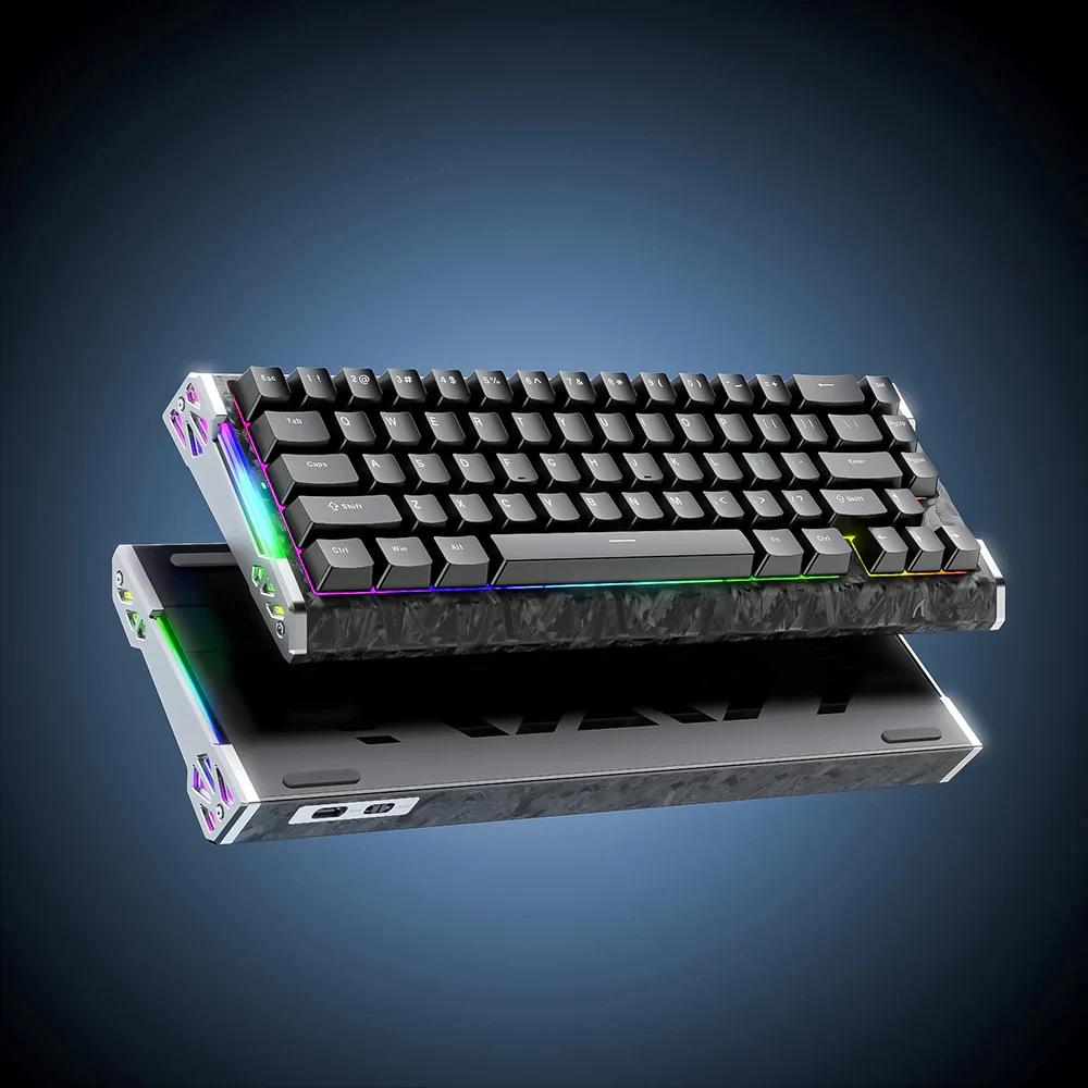 ATTACK SHARK R68 HE Carbon Fiber Rapid Trigger Keyboard Magnetic