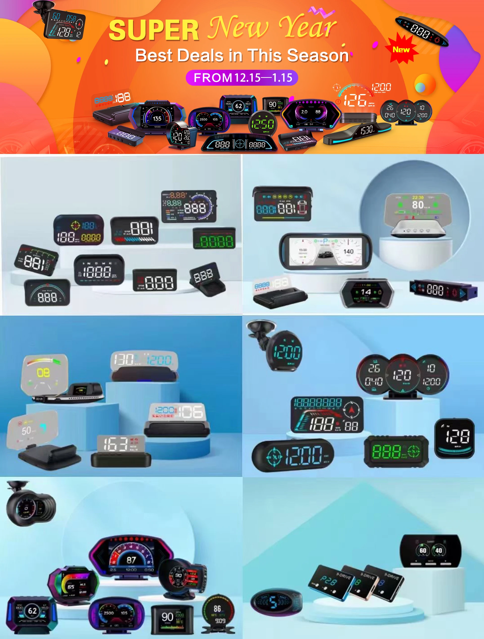 2024 Mirror HUD C500 Digital Meter Auto Electronics Head up Displays ...