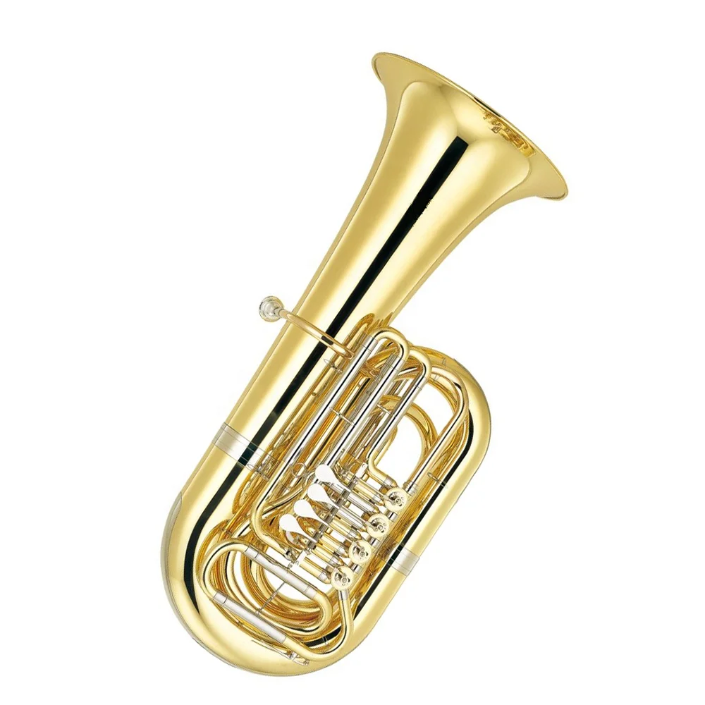 SEASOUND OEM Cheap Bb 4 Rotary Pistons Lacquer Tuba JYTU0749