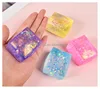 Cubo de hielo con lentejuelas brillantes de 5,5*4*3,5 cm (colores mezclados)