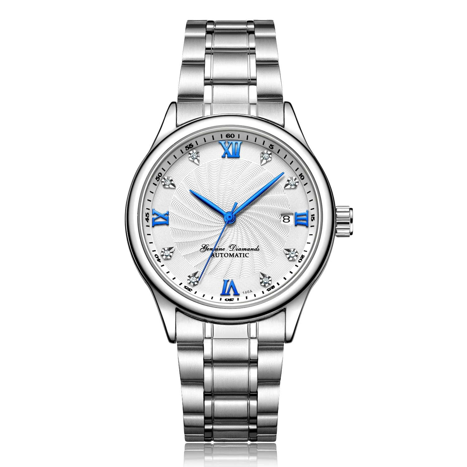 Women\'s White Automatic Diamond Luxury Mechanical Stainless Steel Wrist Watches il_fullxfull.6643397413_eovl.jpg main image 2