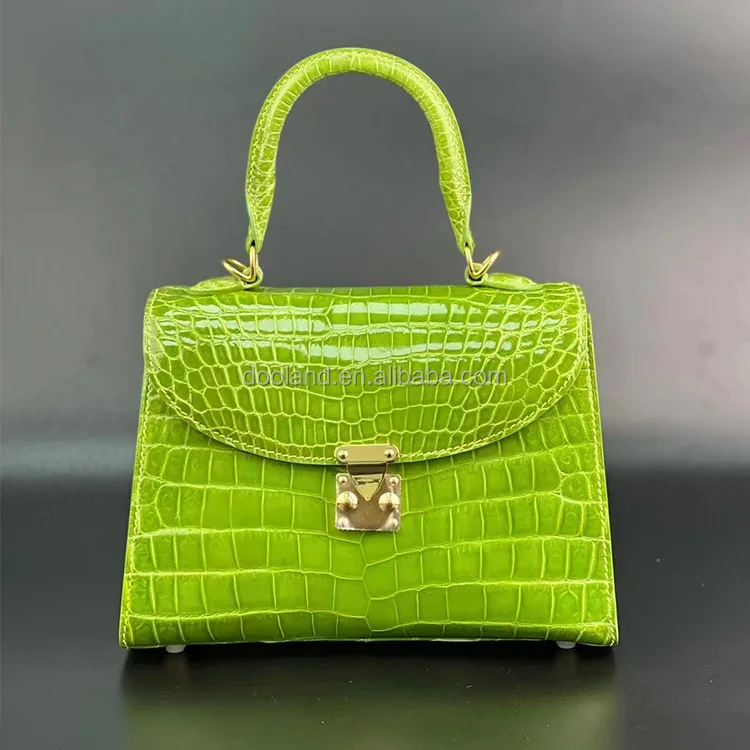 Luxury hot selling lady genuine crocodile leather skin tote bag