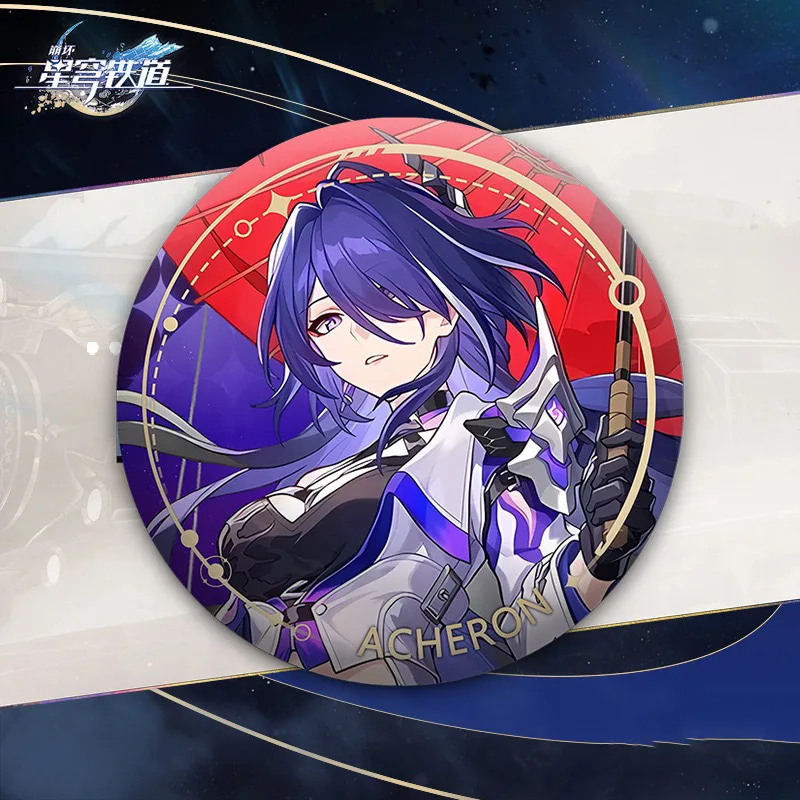 46 Designs Anime Character Logo Honkai Impact Brooch Pin Maker Fashion Jewelry Jing Yuan Seele Metal Badge Pin Spring 24 Brooch