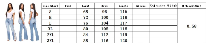 SSY Hot Sale Casual Women Breech-based Light Blue Plus-sized Ripped Denim Trousers Jeans Lady Pants