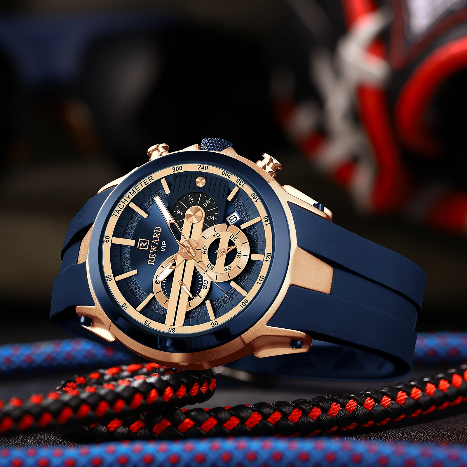 Reward VIP Men's Luxury Wrist Watches Waterproof Luminous