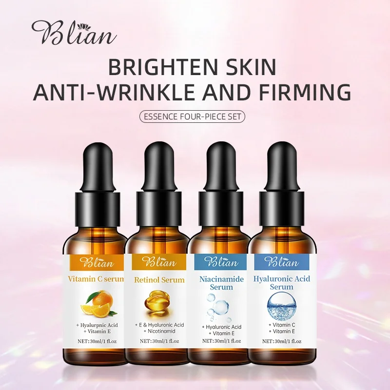 OEM ODM 30ML Bottle Bulk Vitamin C Retinol Niacinamide Hyaluronate Acid Essential Oil Spa Sex Body Serum