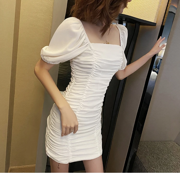 slim fit dress slacks White Sequin Bodycon Party Dress main image 1