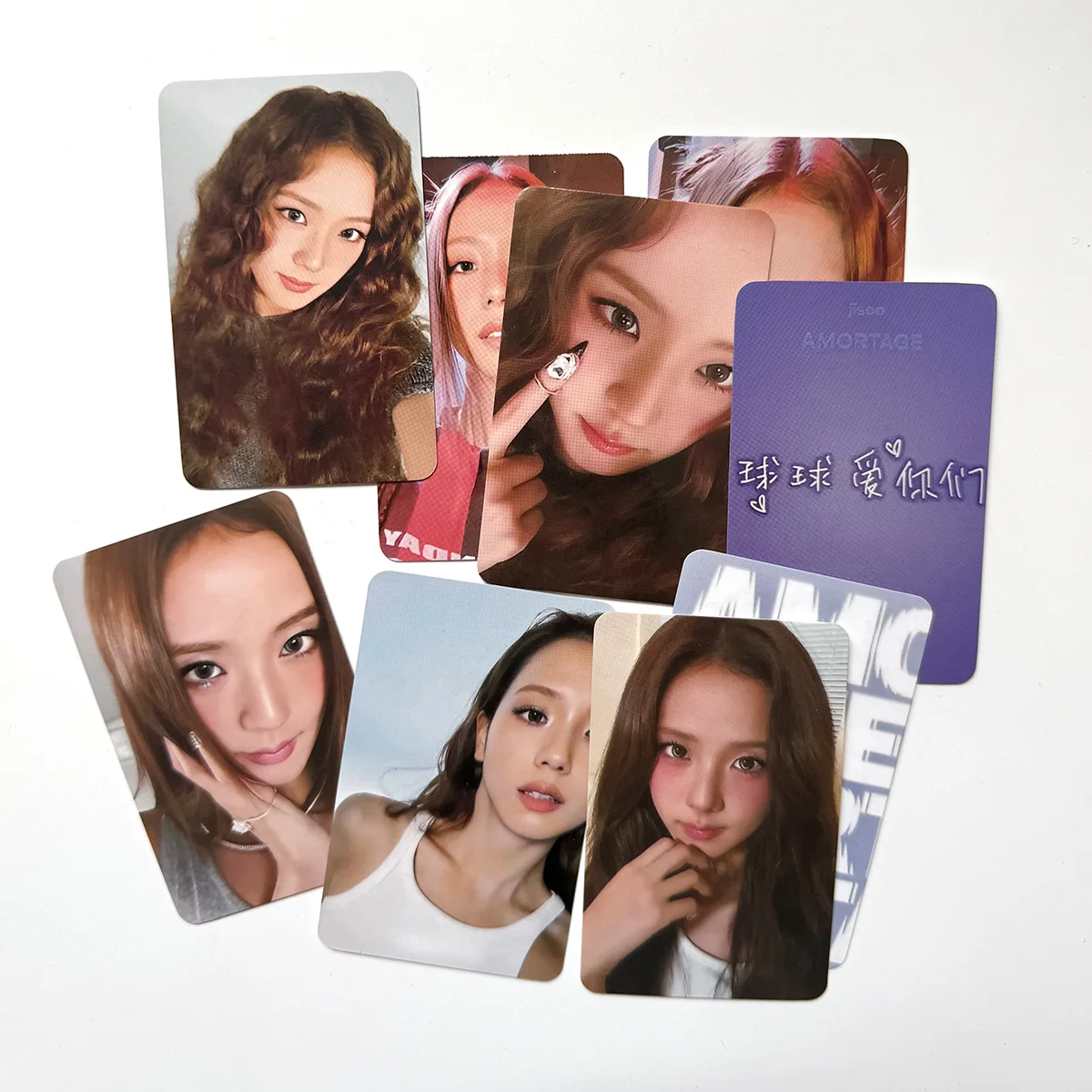 Kpop Kim JISOO Solo Holographic Card Album Double-sided HD