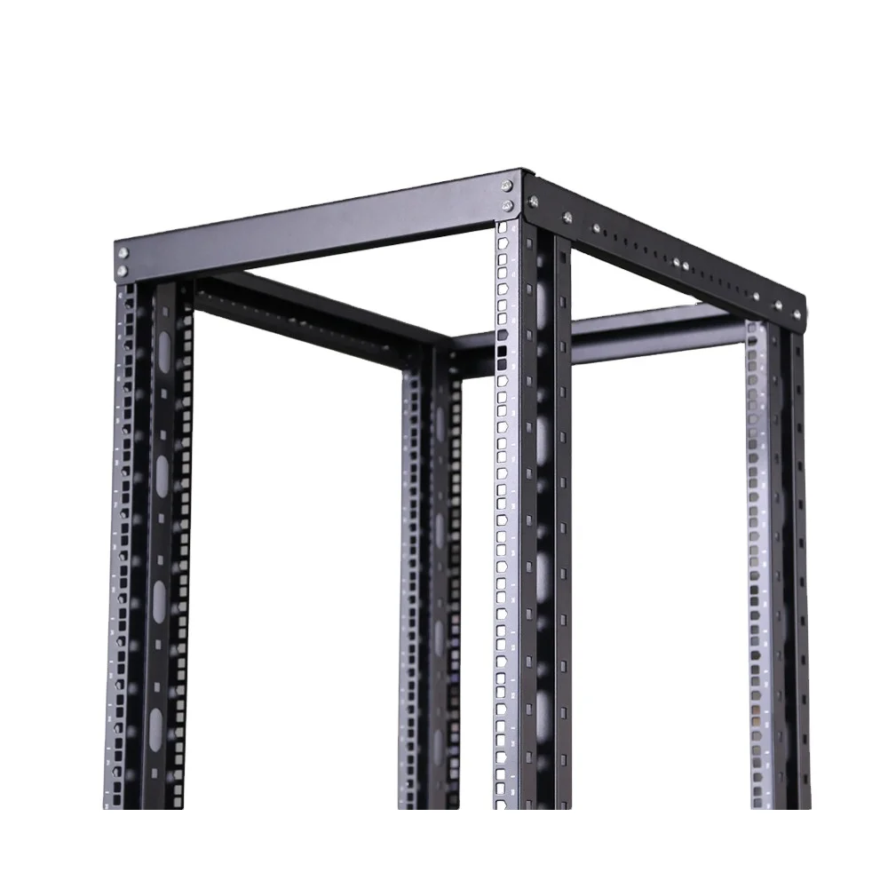 18-47u Server Rack 4 Post Open Rack Floor Rack With 4 Castor Open Frame ...