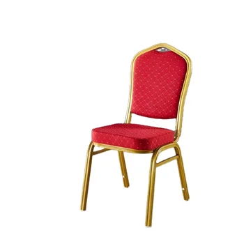 Wholesale Cheap Red Banquet Event Church Chairs, Upholstered Seat Chairs for Hotel Summit Meeting Dining Chair