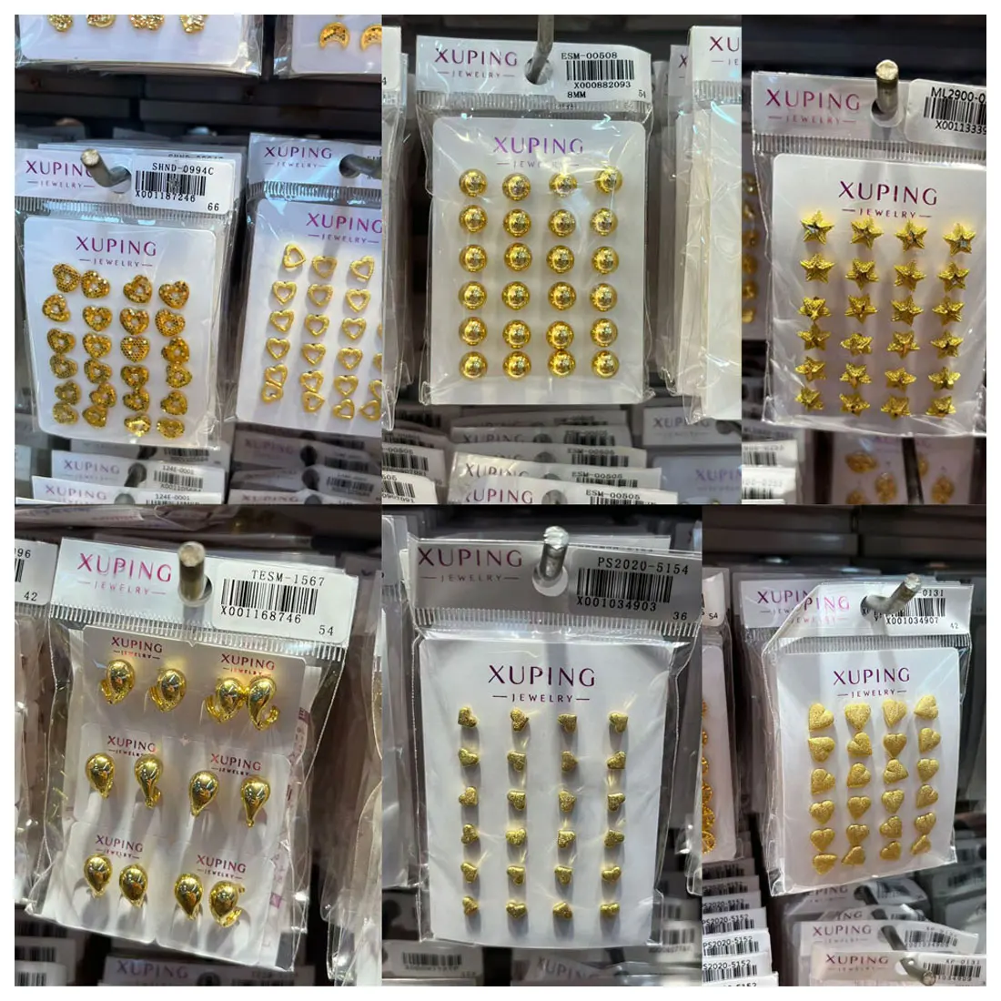 Orecchini Pendenti A Cerchio XUPING Placcati Oro Con Zirconi – Design Rotondo Classico Per Donna – Gioielli In Lega Di Rame Con Confezione Regalo