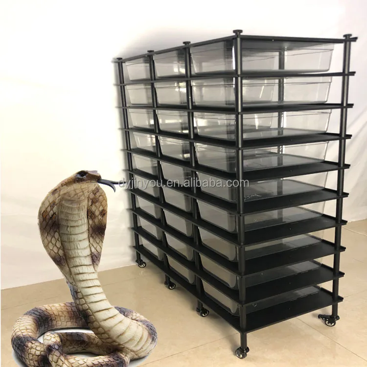 Metal Stacked 9layer Snake Rack 117*53*165cm Pet Reptile Snake Cage