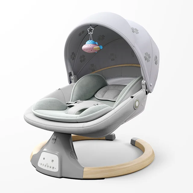 Electric Baby sleep Swing Dinning Plate Automatic infant rocking chair Baby Swing with Toy