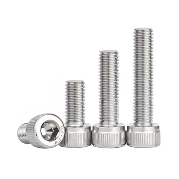 Stainless Steels Allen Motor Screw SS304 SUS316 Hexagon Socket Cheese Cylindric Cup Head Knurled Hand Screws-Metric Measurement