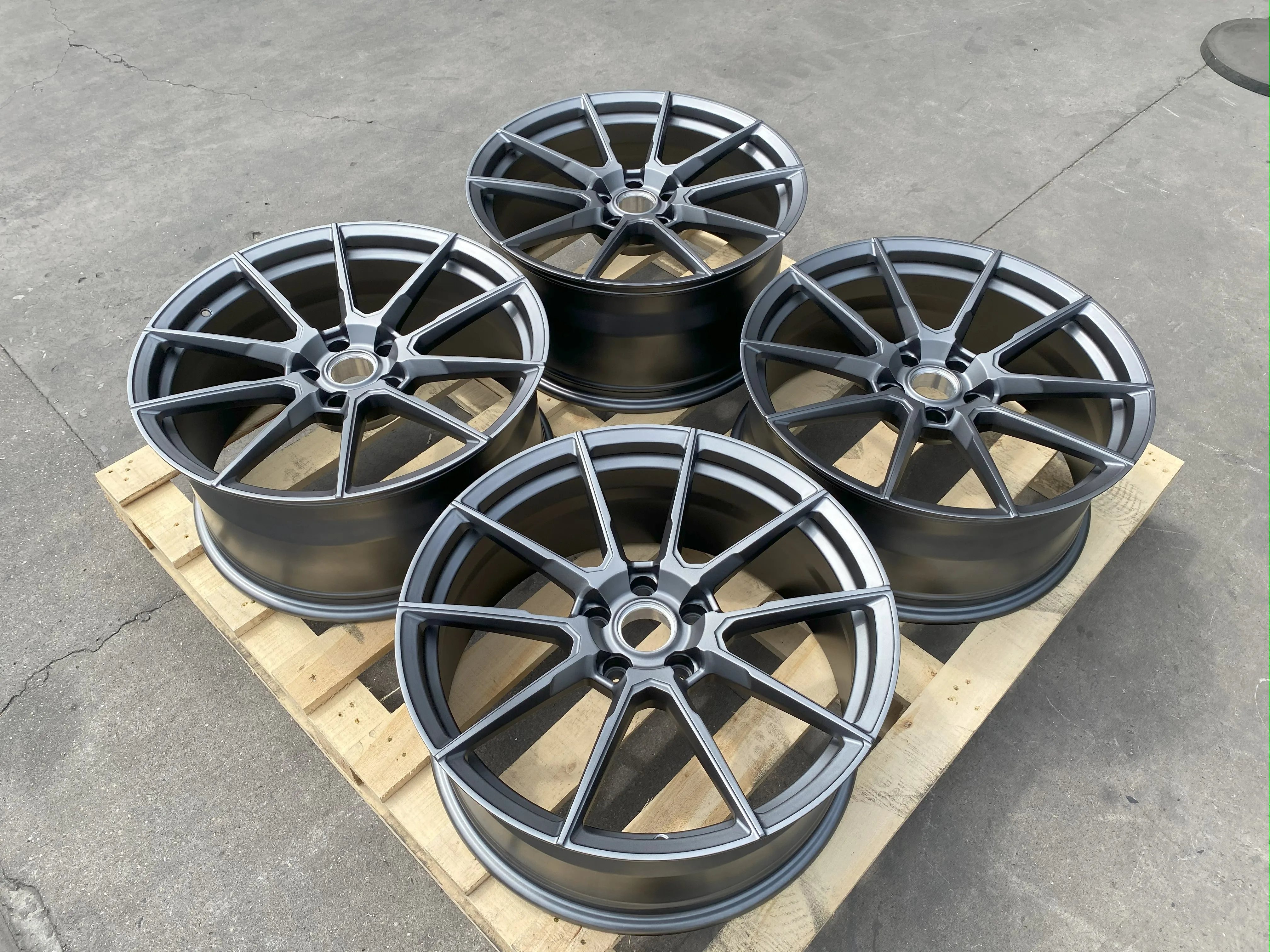 GVICHN matte black luxury custom forged wheels for sports car 16 - 26 inch aluminum alloy rims 5x112 5x114.3 5x120 wheel hub