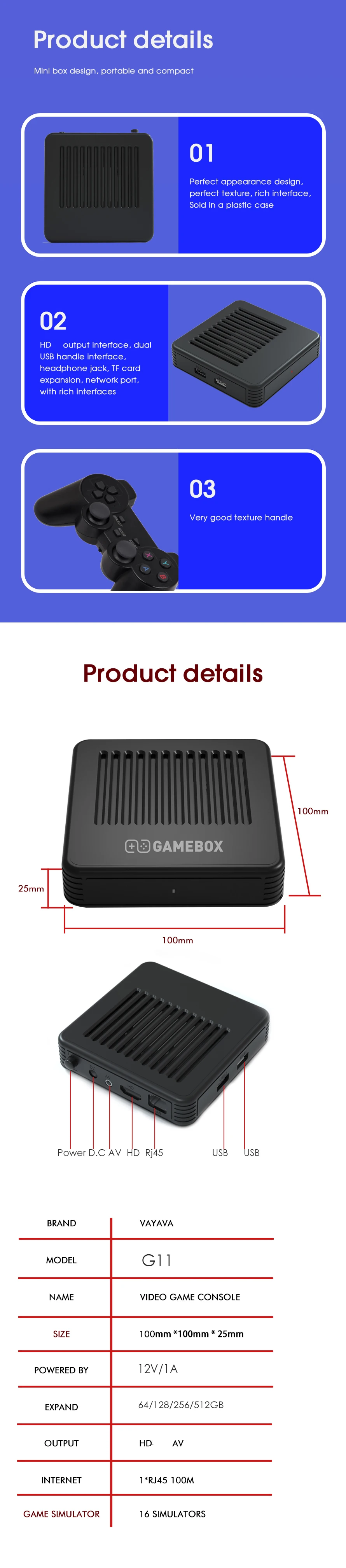 G11 Game Box Plus Videospiel Konsole 4k Family Retro-spiele 64/128gb Mit  Nur 30000 Spielen Spielsystem Für Psp/dc/n64 - Buy Gaming Konsole,G11 Retro  Spiel Konsole,Video Spiele Product on Alibaba.com
