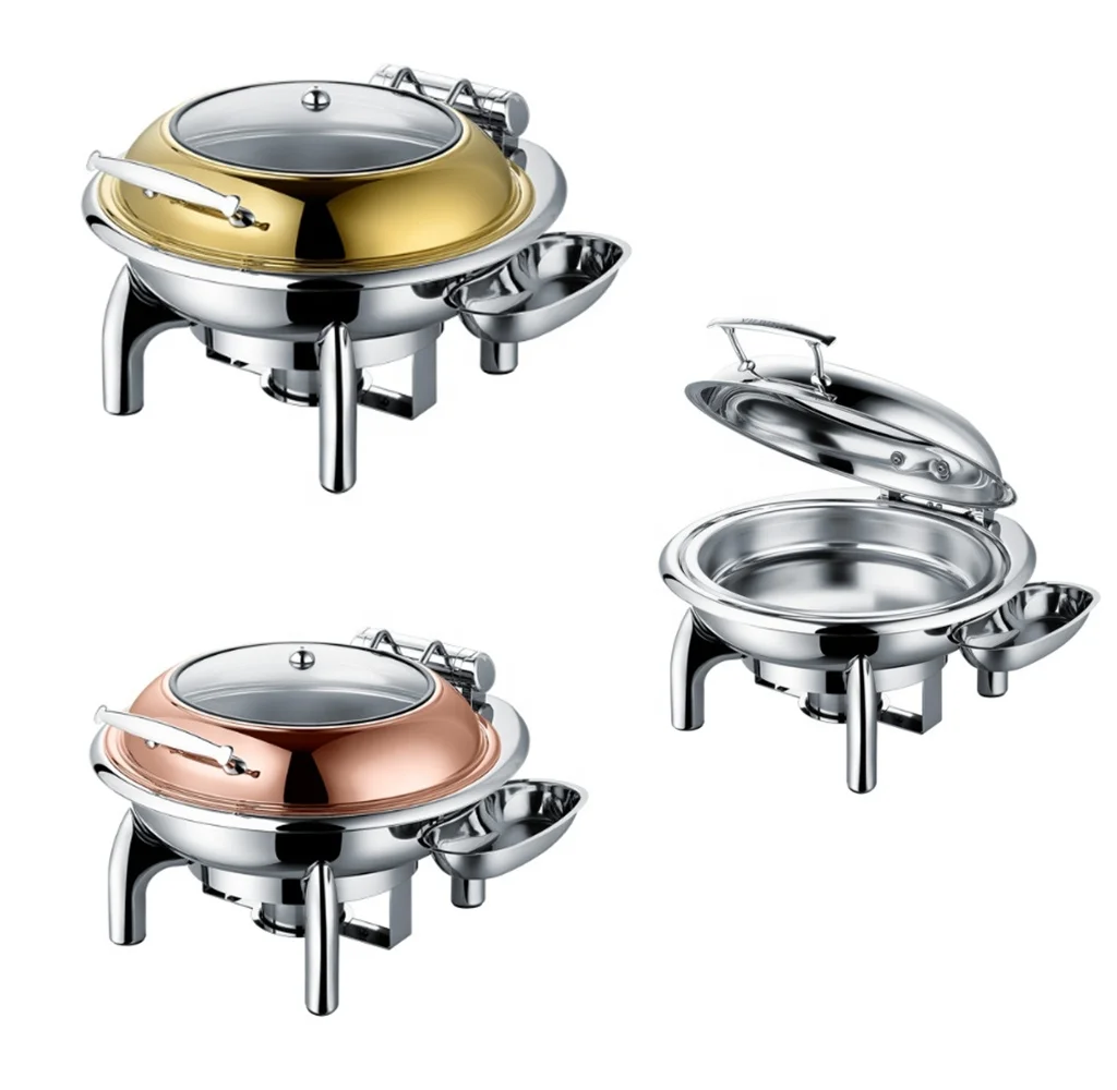 Hotel Restaurant Buffet Server Goldchafingdish Golden Buffet Dishes