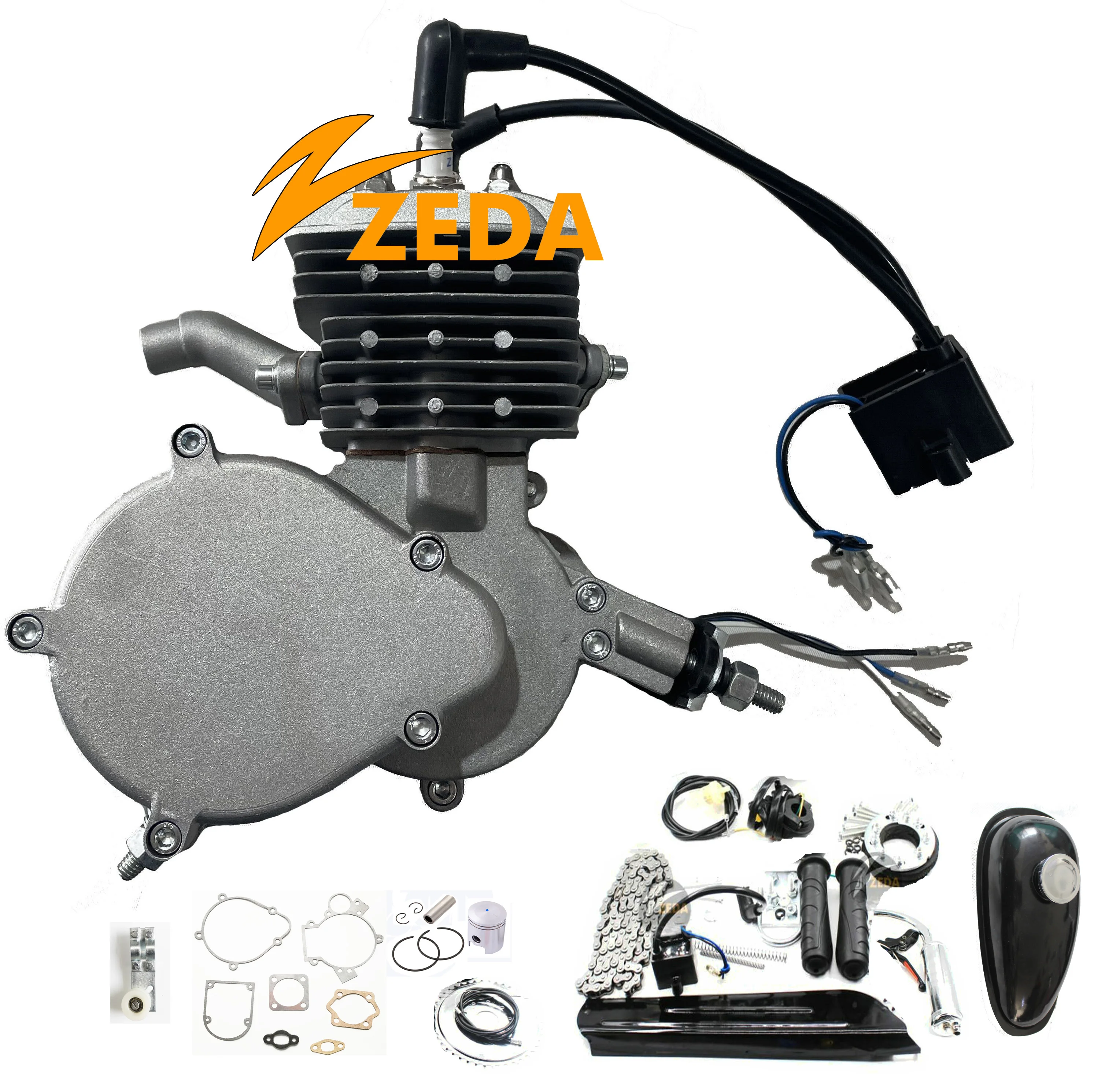 ZEDA90PRO 80cc 2 Stroke Motorized Bicycle Kit with Two Spark Plugs