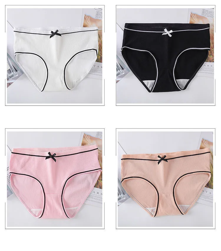 Lady Sexy Underpants Bow-knot Bow Custom Underpants Women Soft ...