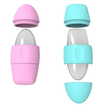 2-in-1 Beauty Skin Care Dual-End Food Grade Silicone Ice Roller Cold Therapy Cooling Massage Ice Globes Facial Ice Roller