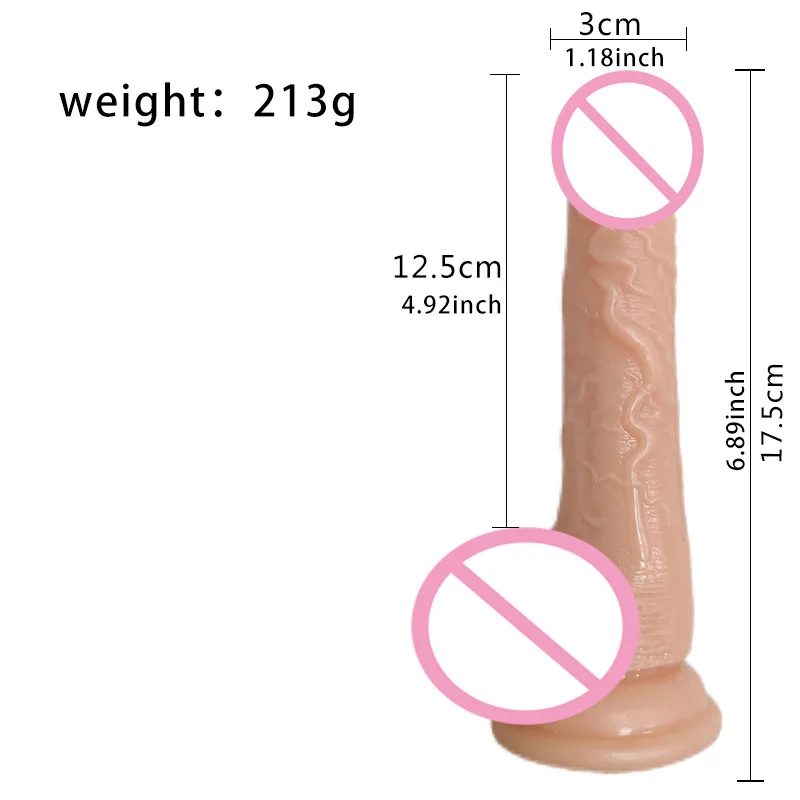 Realistic Silicone Manual Vibrator for Women Soft Flesh Artificial Penis Sex Dildos Sex Masturbator Product
