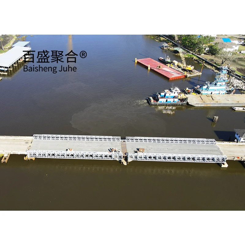 Prefabricated Easy Build Modular Truss Bridge Construction Compact 200 Steel Structures Bailey Suspension Bridge