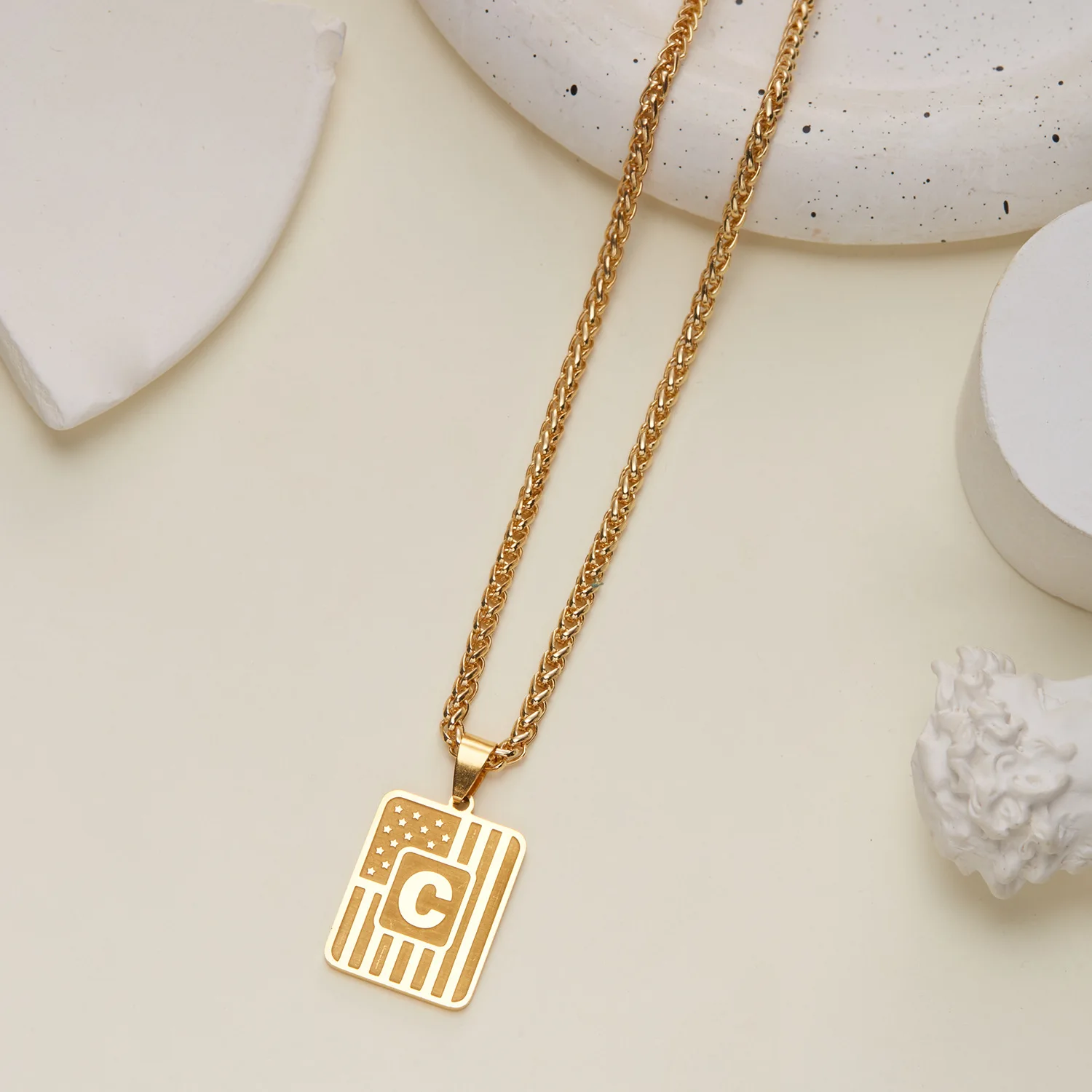 Initial Pendant Necklace
