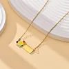 Colorful little flower necklace