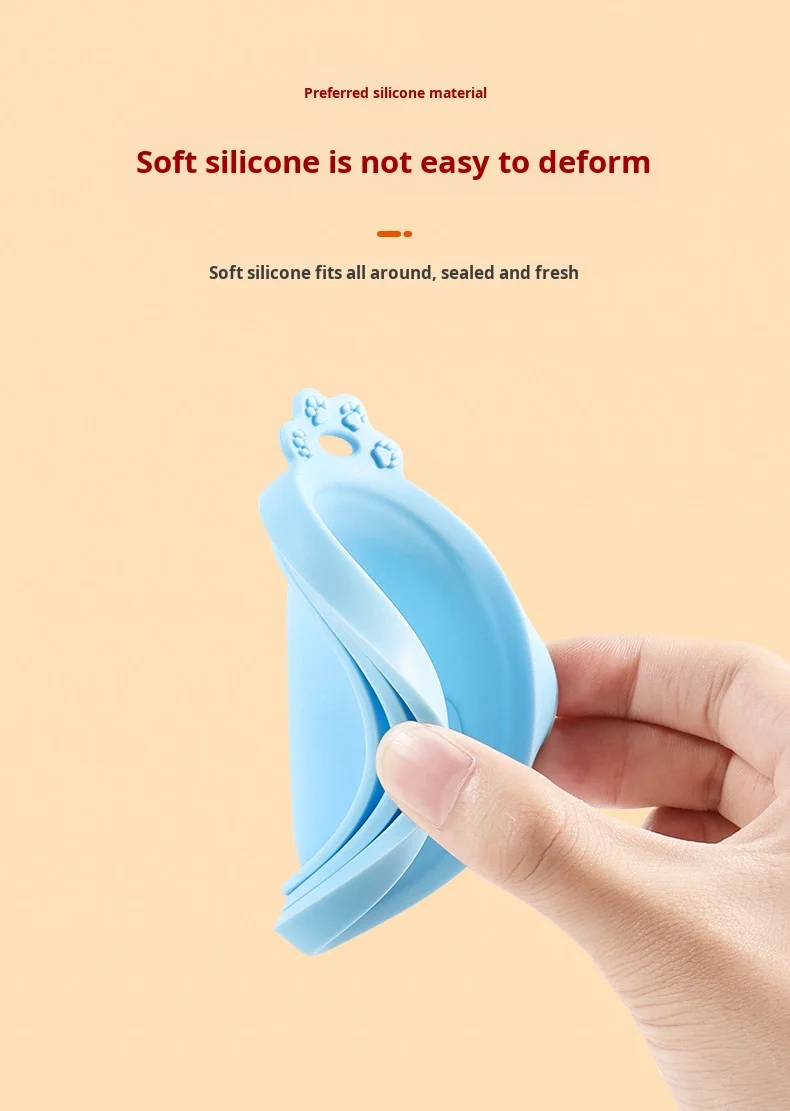 3-in-1 Silicone Pet Cat Can Lid for Cat and Dog Sealing and Preservation Pet Bowls & Feeders Accessory supplier