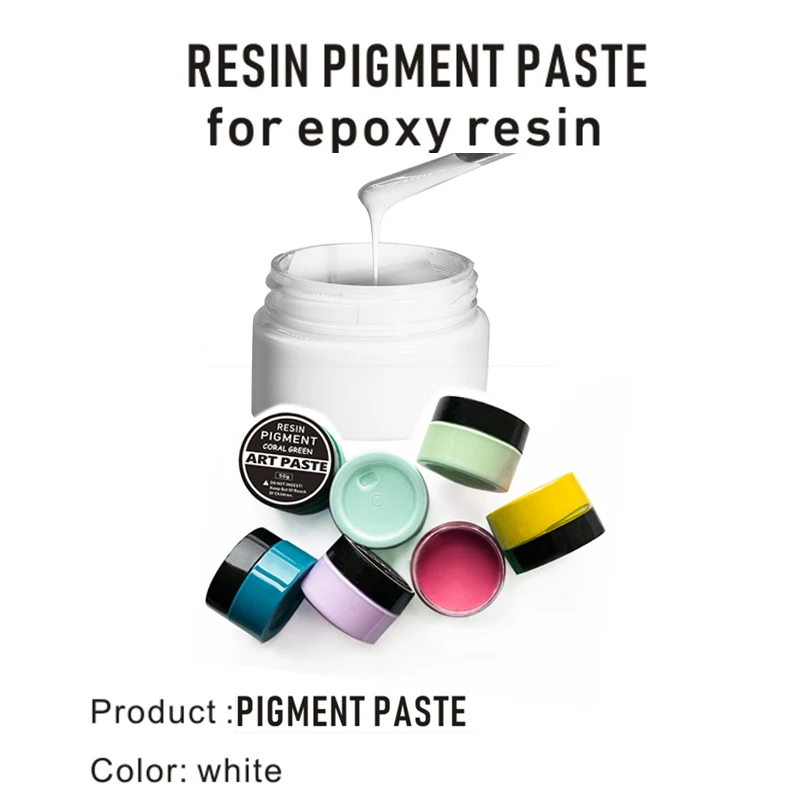 Epoxy Resin Pigment Paste 50g Epoxy Resin Tint With Spoon For Arts And