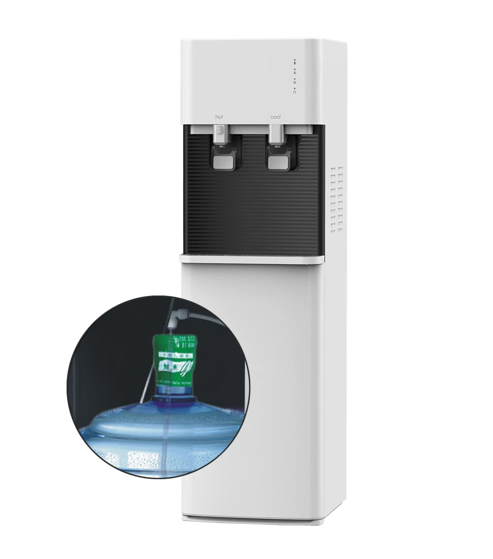 Bottom-Load Water Cooler Dispenser – Hot & Cold, Stainless Steel, For 5-Gallon Bottles, Home/Office Use
