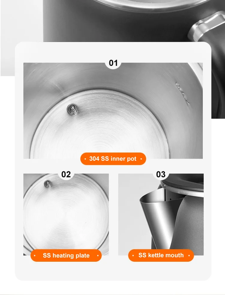 Digital Display Electric Kettle 1.8l Double Wall Electric Kettle With